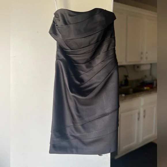 David's Bridal | Dresses | Davids Bridal Black Bridesmaid Dress | Poshmark